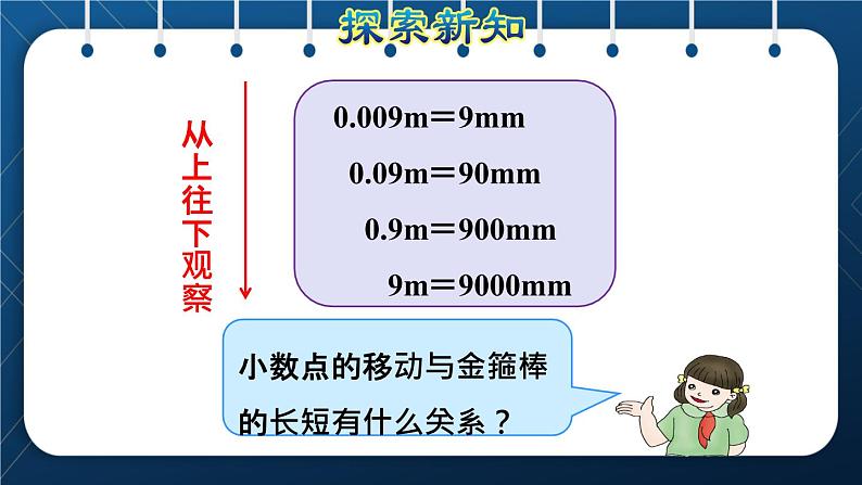 人教版四年级数学下册  第4单元  小数的意义和性质 第5课时   小数点移动引起小数大小的变化规律授课课件第5页