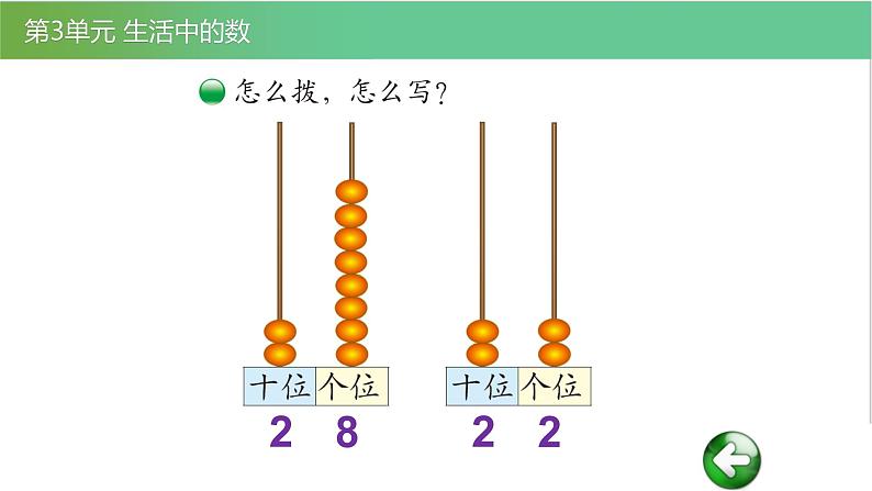 北师大版一年级数学下册第3单元3.2数豆子教学课件03