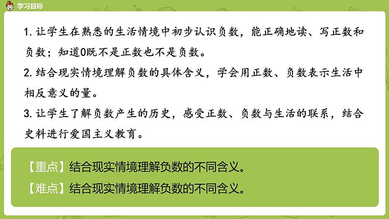 数学人教版六（下）1.1 负数 课时1（PPT课件）第2页