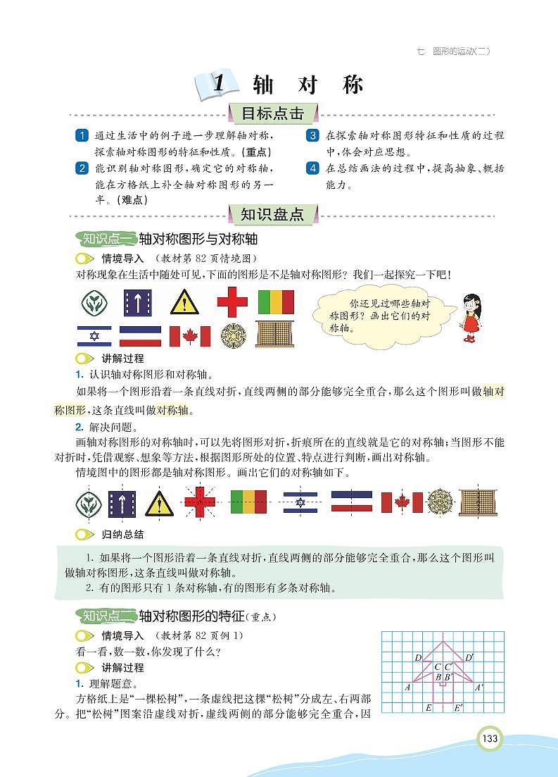 人教版数学四年级下册 第7单元 图形的运动（二）知识详解第2页