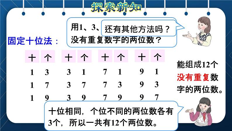 人教版三年级数学下册 第8单元  数学广角——搭配（二） 第1课时  简单的排列问题 授课课件04