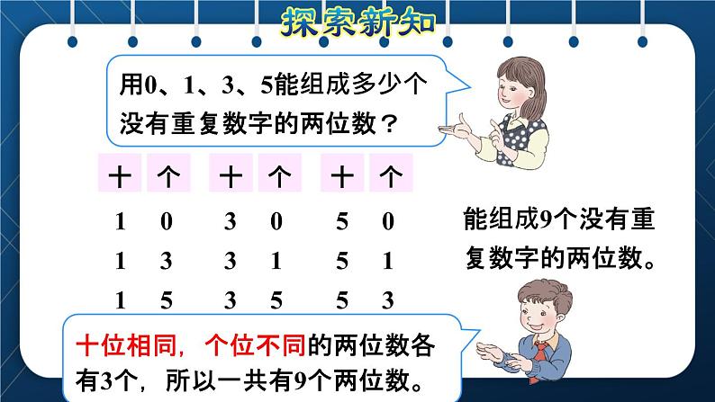 人教版三年级数学下册 第8单元  数学广角——搭配（二） 第1课时  简单的排列问题 授课课件06