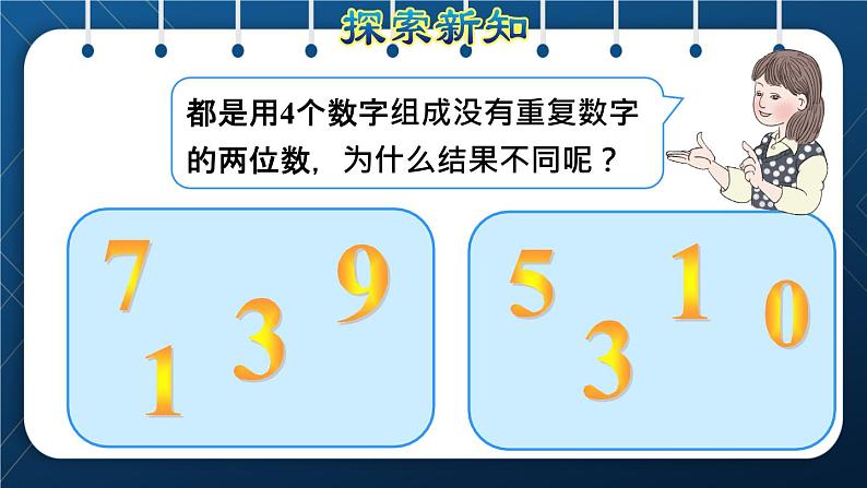 人教版三年级数学下册 第8单元  数学广角——搭配（二） 第1课时  简单的排列问题 授课课件07