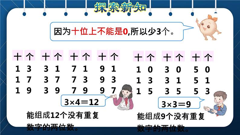 人教版三年级数学下册 第8单元  数学广角——搭配（二） 第1课时  简单的排列问题 授课课件08