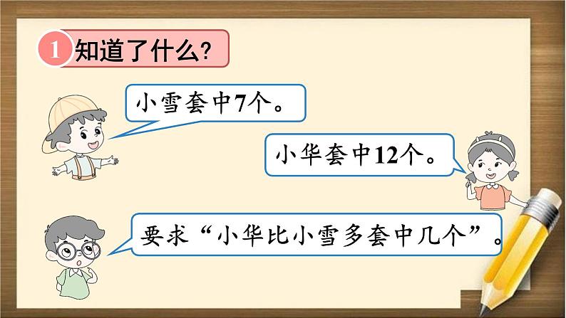 人教版数学一年级下册：2 第7课时 《解决问题（2）》课件第5页