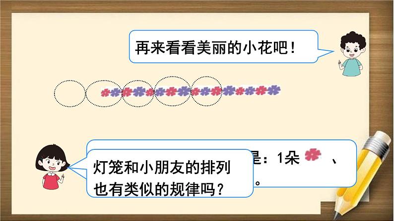 人教版数学一年级下册：7 第1课时 《找规律（1）》课件06