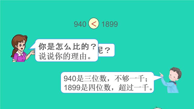 二年级数学下册7万以内数的认识第7课时10000以内数的大小比较课件06