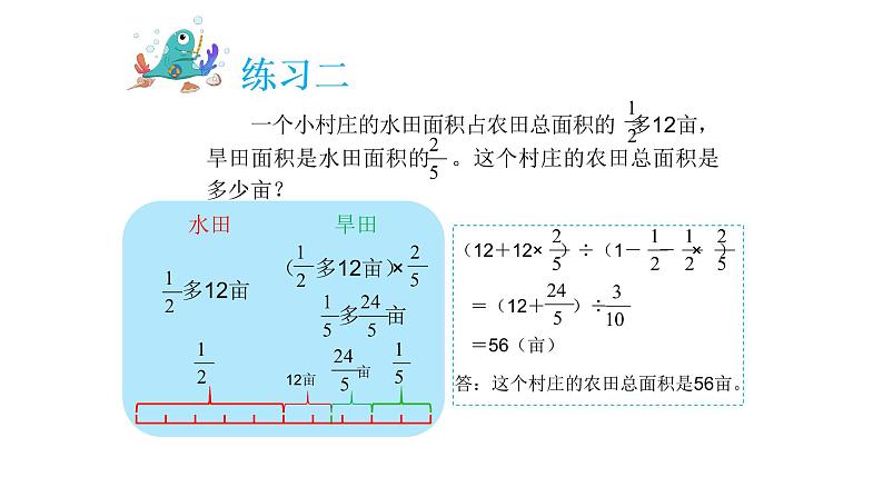 小学六年级奥数专项训练：第3讲：转化单位”1“ 教学课件PPT06