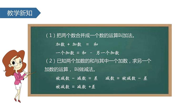 四年级下册数学课件-1.1 加减法的意义和各部分间的关系∣人教新课标（2014秋） (共21张PPT)06