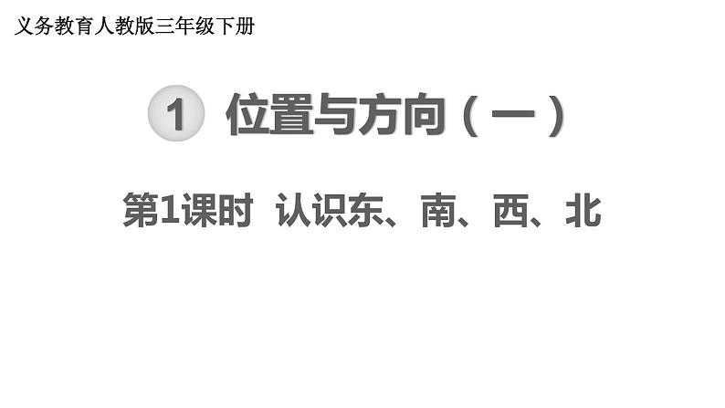 【21春课件】人教版三年级数学下册第1单元 位置与方向（一）[共4课时 74张PPT]01