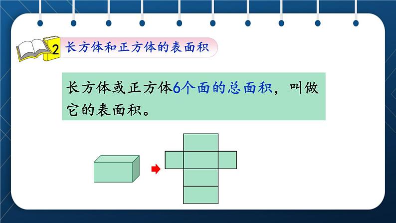 人教版五年级数学下册  第9单元 总复习 第4课时  长方体和正方体 课件05