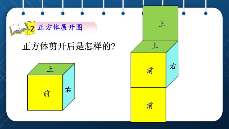 人教版五年级数学下册  第3单元 长方体和正方体 第3课时  长方体、正方体的展开图 (课件)08