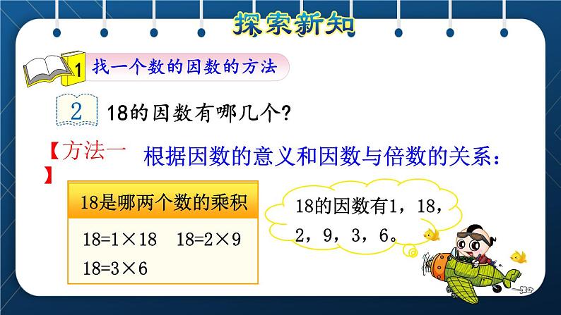 人教版五年级数学下册 第2单元 第2课时  找一个数的因数和倍数的方法 (新授课件)06