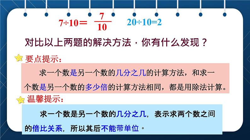 人教版五年级数学下册  第4单元 分数的意义和性质 第3课时  求一个数是另一个数的几分之几 (课件)第7页