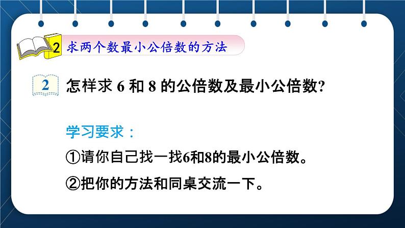 人教版五年级数学下册  第4单元 分数的意义和性质 第10课时  最小公倍数 (课件)06