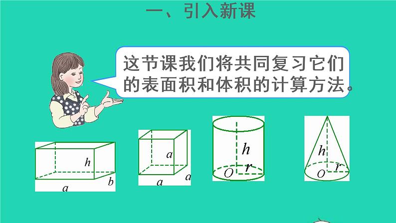 六年级数学下册第6单元整理和复习2图形与几何第4课时立体图形的认识与测量2课件04