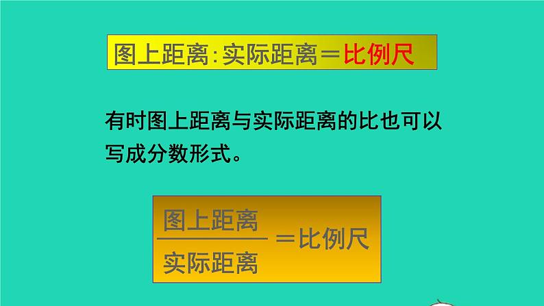 六年级数学下册第4单元比例3比例的应用第1课时比例尺1课件06