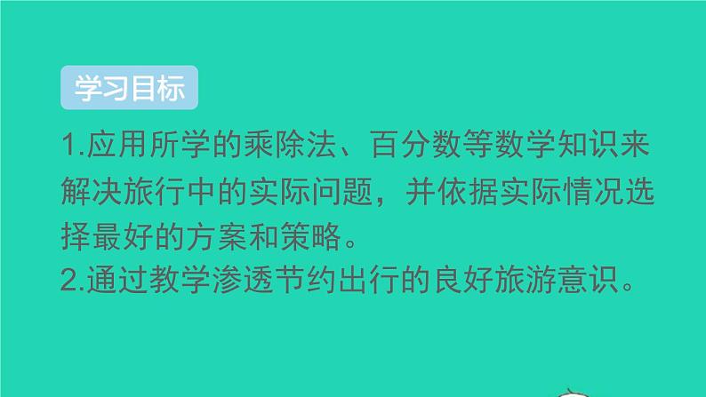 六年级数学下册第6单元整理和复习5综合与实践第2课时北京五日游 课件02