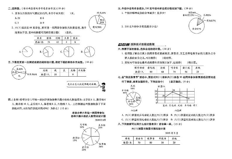 六年级数学下册试卷（单元+专项+期中+期末）含答案PDF（苏教版）02