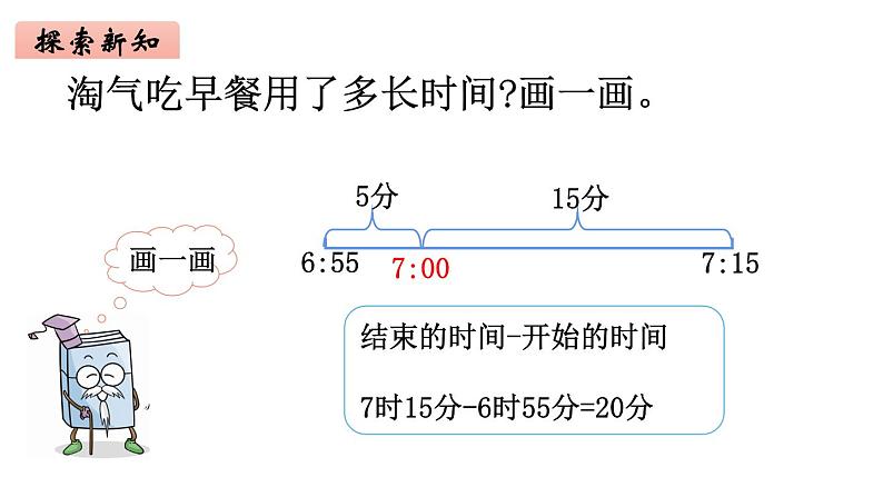 2年级下册数学北师大版第七单元 时 分 秒  第4课时 淘气的作息时间  课件PPT05