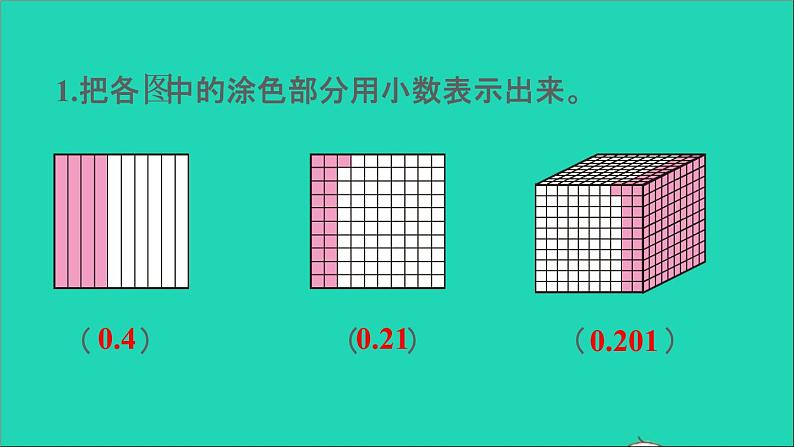 四年级数学下册 五小数整理与复习课件 西师大版03