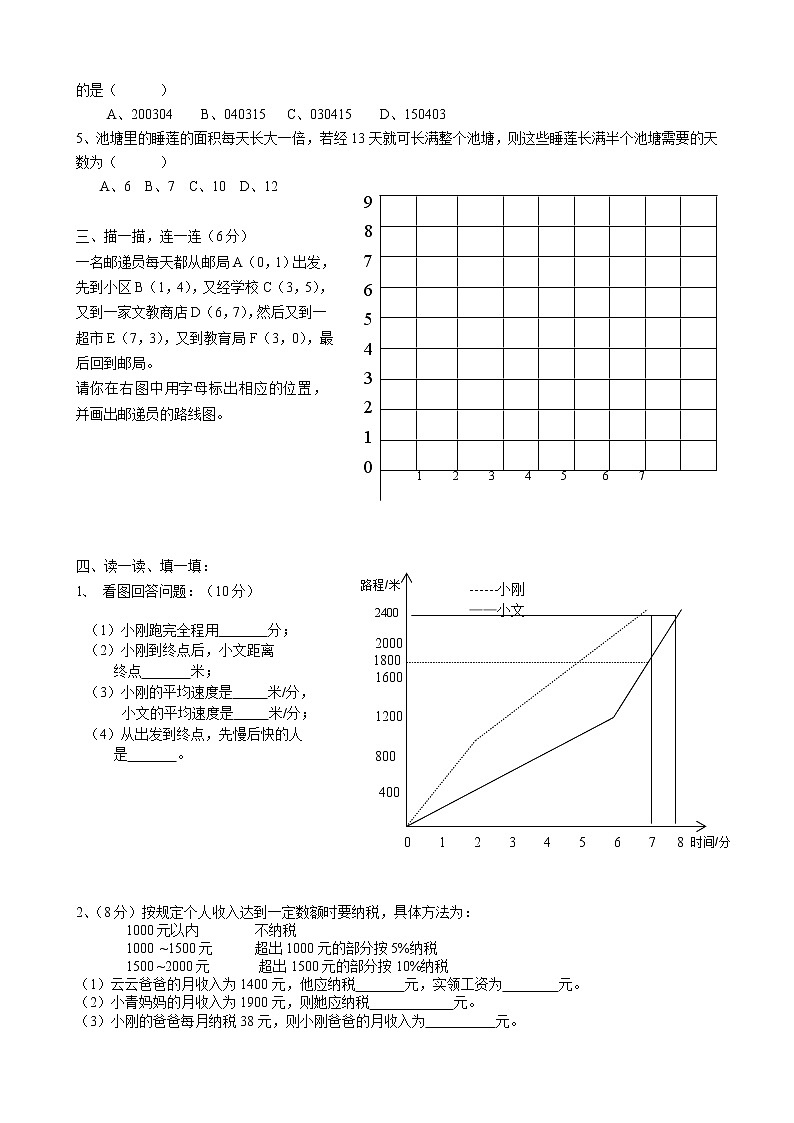 人教版数学六年级下学期期中测试卷2（含答案）02