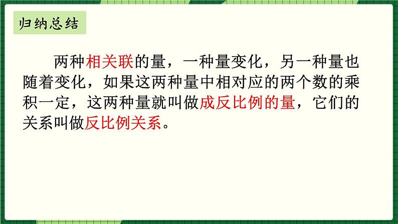 人教版数学六下 4.2.2 反比例 精品课件第8页