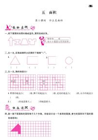 2020-2021学年五 面积综合与测试同步达标检测题