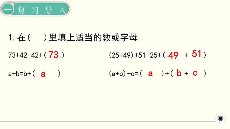 人教版数学四下 3.2.1 乘法运算定律（1） 精品课件第2页