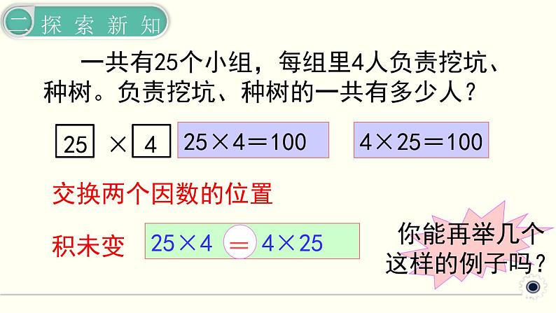 人教版数学四下 3.2.1 乘法运算定律（1） 精品课件第7页