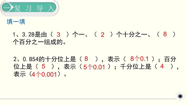 人教版数学四下 4.2.2 小数的大小比较 精品课件02