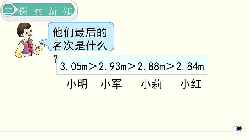 人教版数学四下 4.2.2 小数的大小比较 精品课件08