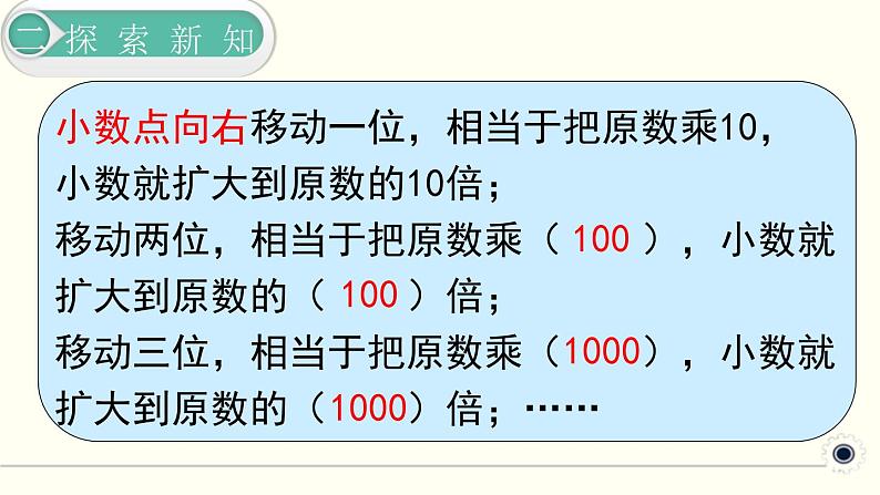 人教版数学四下 4.3.1 小数点移动引起小数大小的变化 精品课件07