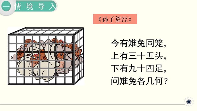 人教版数学四下 9.1 数学广角 ——鸡兔同笼 精品课件02