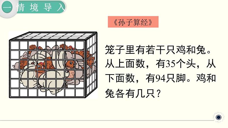 人教版数学四下 9.1 数学广角 ——鸡兔同笼 精品课件03