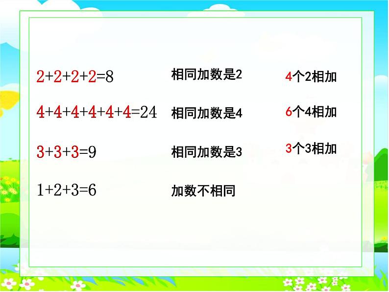 2021春浙教版 一年级下册数学课件-2.4 认识乘法 (共19张PPT)07