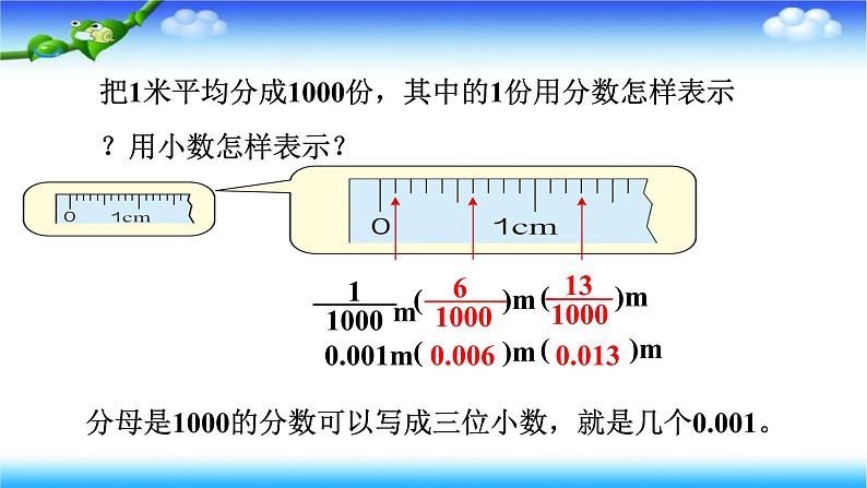 人教版四年级下册下册数学 第四单元 4.1小数的意义第5页