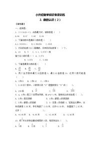 【含详细解析】小升初数学知识专项训练一   数与代数-2.数的认识（2）