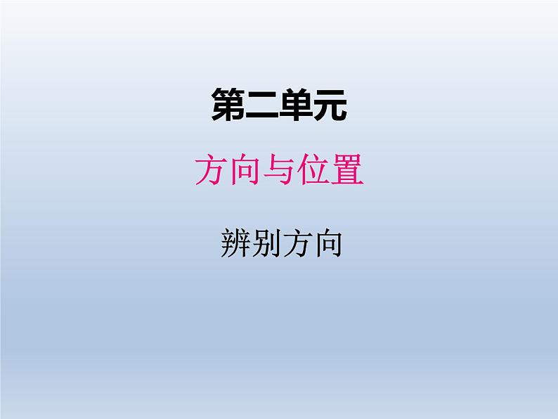 北师大版二年级数学下册二、2辨认方向课件01