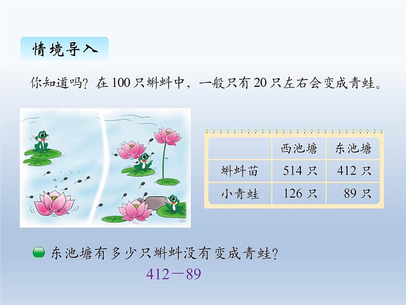 北师大版二年级数学下册五、5小蝌蚪的成长课件第2页