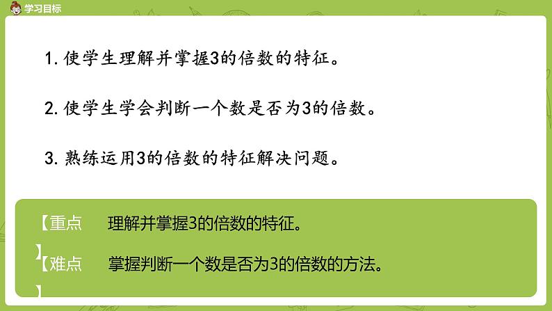 人教版五年级数学下册 第二单元  2、3、5的倍数的特征课时4（PPT课件）第2页