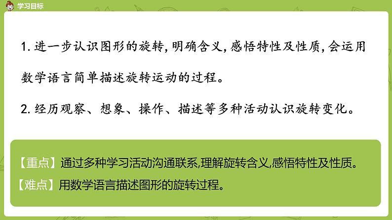 人教版五年级数学下册 第五单元图形的运动（三）旋转课时1（PPT课件）第2页