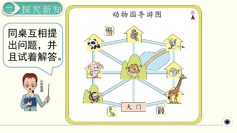 人教版数学三下 1.4 简单的路线图 精品课件07