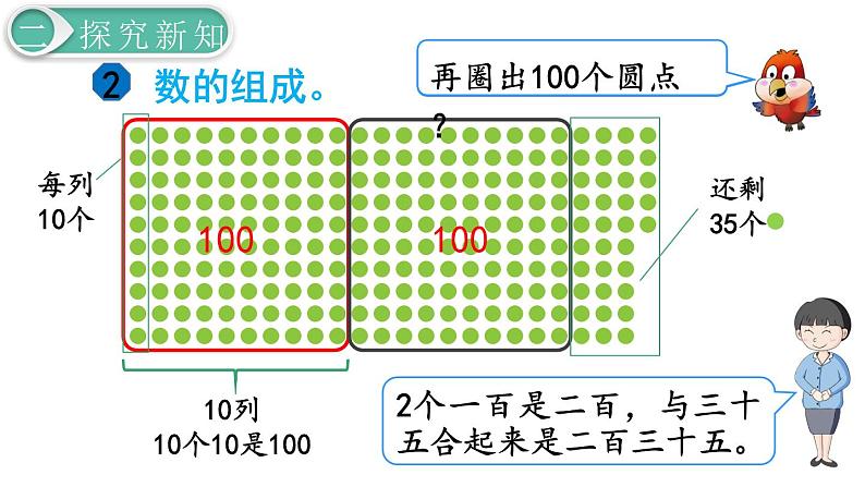 二年级数学人教版下册课件第7单元第2课时  1000以内数的认识（2）03