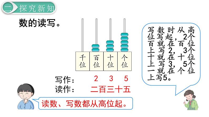 二年级数学人教版下册课件第7单元第2课时  1000以内数的认识（2）06