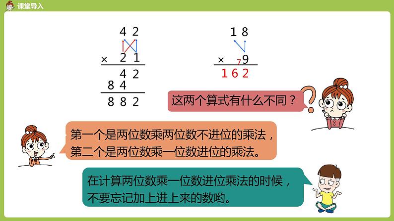 数学人教三（下）第4单元两位数乘两位数课时6第4页