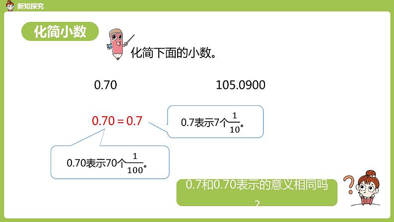 数学人教四（下）第四单元小数的性质和大小比较 课时（2） 课件PPT第6页