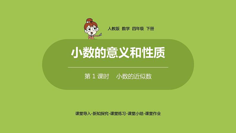 数学人教四（下）第四单元 小数的近似数 课时（1） 课件PPT01