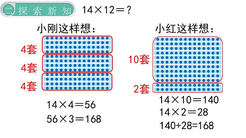 义务教育人教版三年级数学下册第4单元第3课时 笔算乘法（不进位）第4页