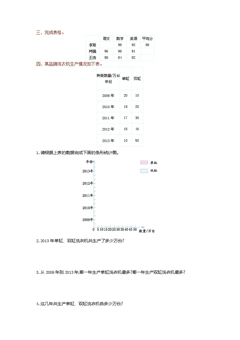 人教新课标数学四年级下学期第8单元测试卷（含答案）02
